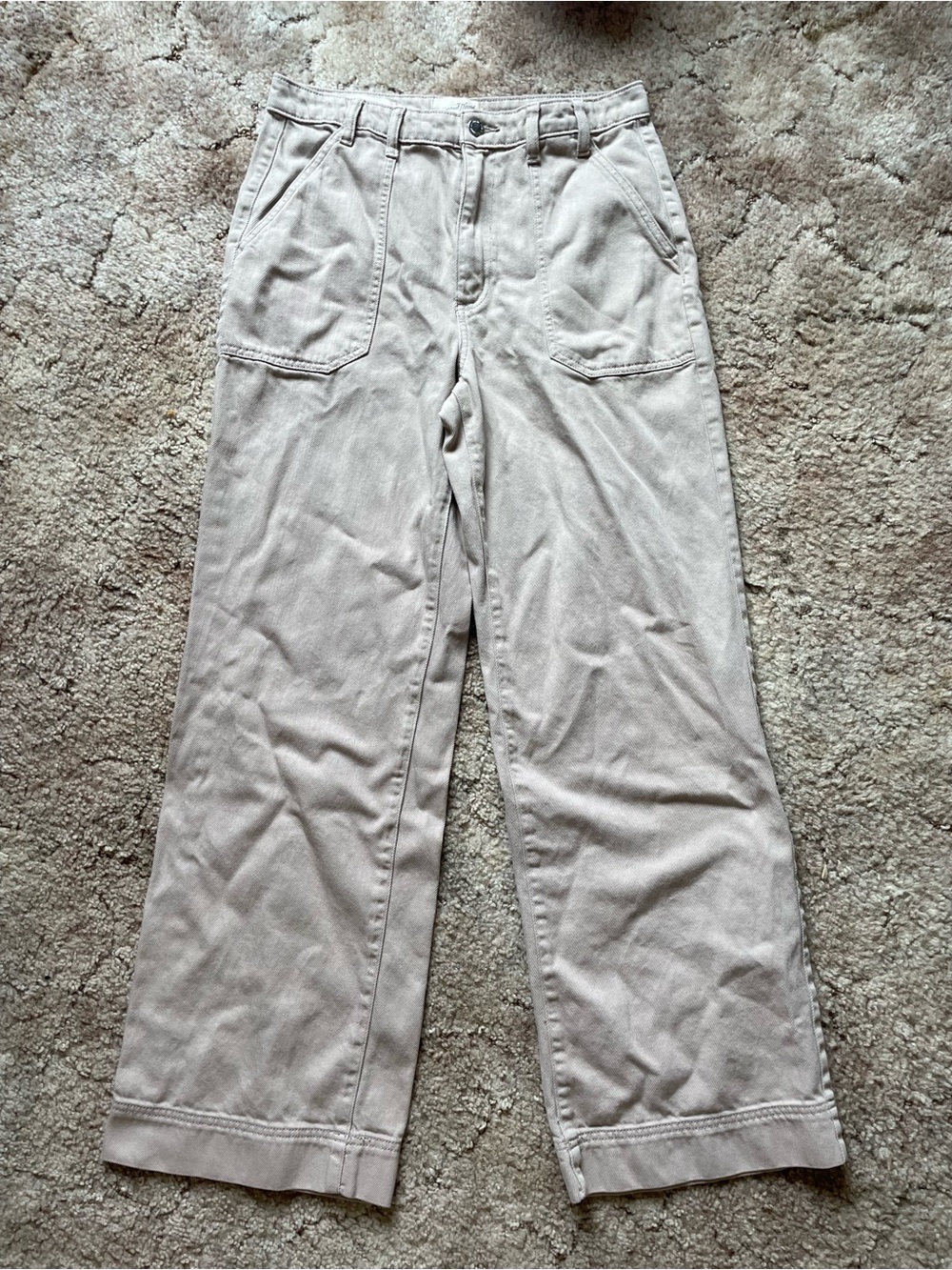 Universal Thread High-Rise Wide-Leg Jeans in Light Tan